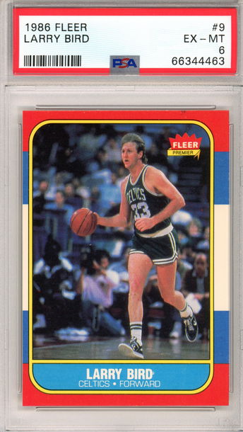 1986 FLEER LARRY BIRD PSA 6
