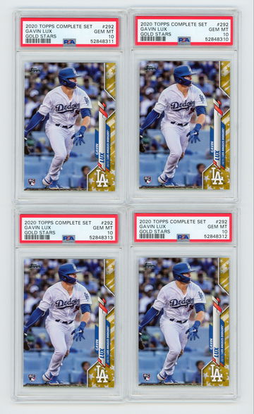 2020 Topps Gavin Lux Gold Stars Parallel (Lot of 4)