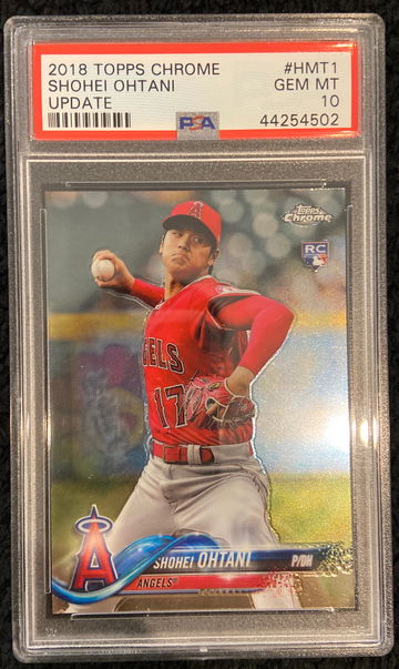 2018 Topps Chrome Update Shohei Ohtani HMT1 PSA10