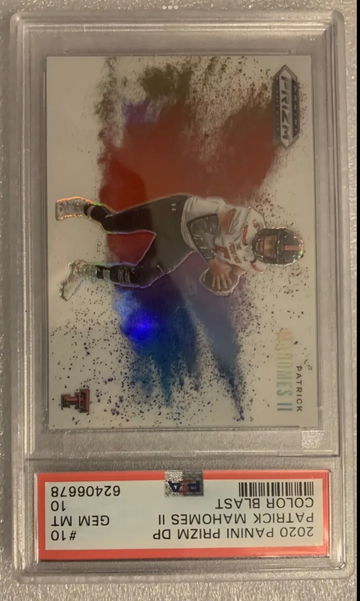 2020 Prizm Patrick Mahomes Color Blast Psa 10 Gem Mint