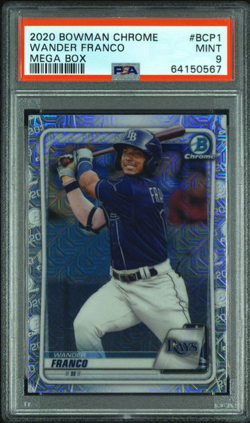 2020 Bowman Chrome Mega Box Wander Franco PSA 9