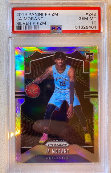 2019 Panini Prizm Ja Morant Silver Prizm #249 PSA 10
