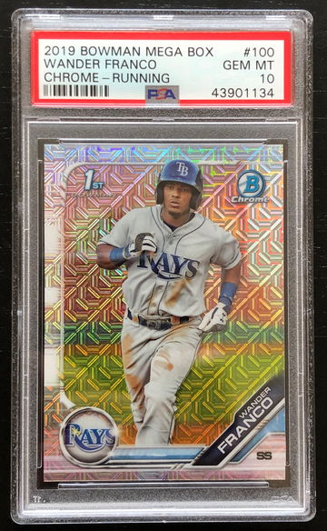2019 Bowman Chrome Mega Box Wander Franco PSA 10 #100