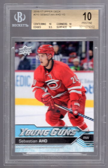 Sebastian Aho 2016-17 Upper Deck Young Guns RC