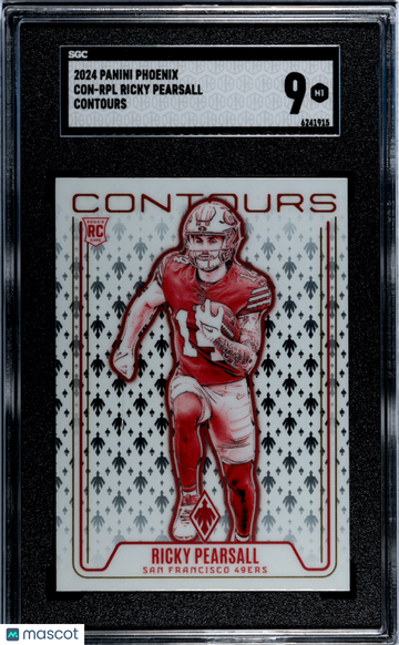 2024 Panini Phoenix Ricky Pearsall #CON-RPL Contours SGC 9