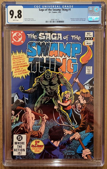 Saga of Swamp Thing #1 CGC 9.8 WHITE PAGES DC 1982 NM/MT