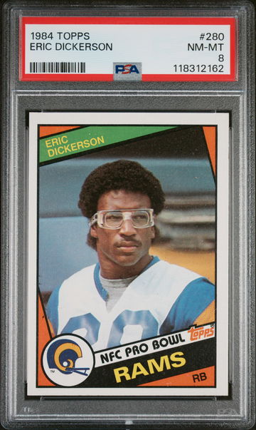 1984 Topps Eric Dickerson #280 PSA 8