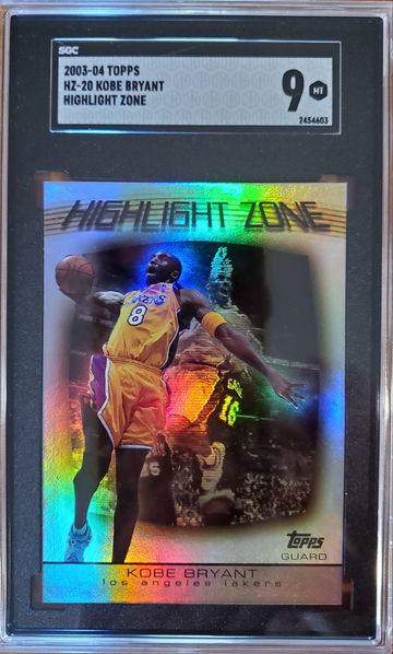 2003 Topps Highlight Zone #HZ-20 Kobe Bryant Lakers SGC 9 MINT