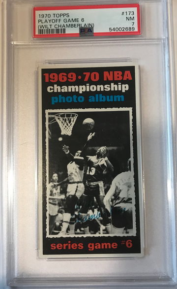 1970 Topps Wilt Chamberlain Playoff Game 6. PSA 7