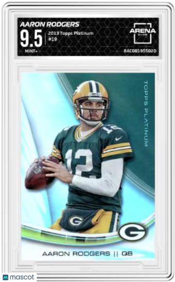 2013 Topps Platinum Aaron Rodgers #19 Arena Club 9.5