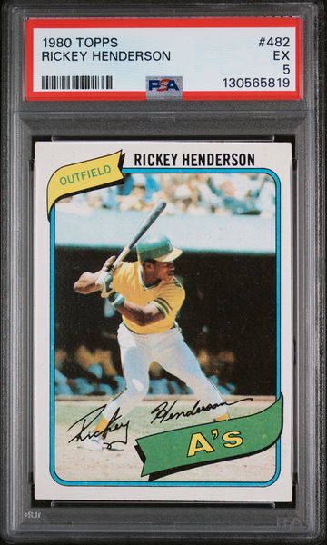 1980 Topps Rickey Henderson #482 PSA 5