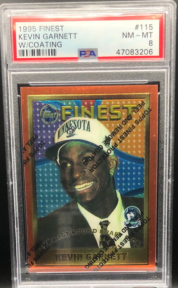 Kevin Garnett - Topps Finest Rookie with Coating