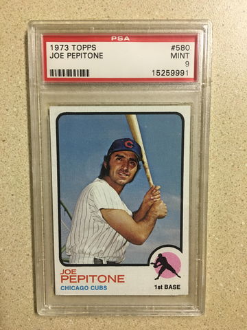 1973 Topps #580 Joe Pepitone PSA 9 MINT