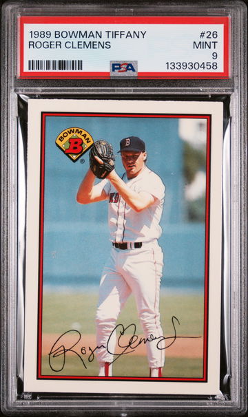 1989 Bowman Tiffany Roger Clemens #26 /6000 PSA 9