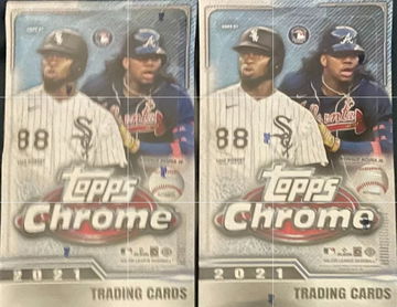 2021 Brand New Factory Sealed Topps Chrome Baseball Hobby LITE Boxes (LOT of 2 In Hand)