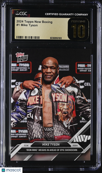 2024 Topps Now Boxing Mike Tyson #1 CGC 10