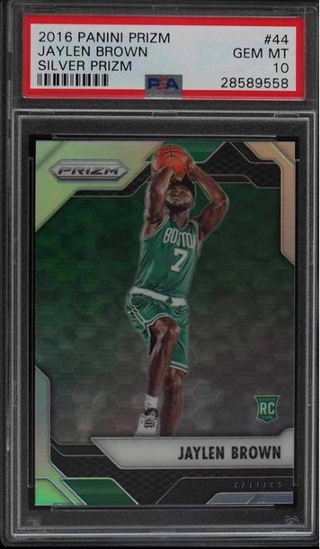 2016 Panini Prizm Jaylen Brown Silver Prizm PSA 10 Gem-Mint