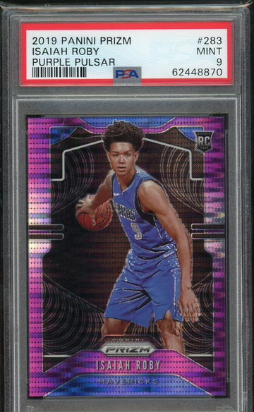 2019 Prizm Isaiah Roby Purple Pulsar /35 PSA 9 