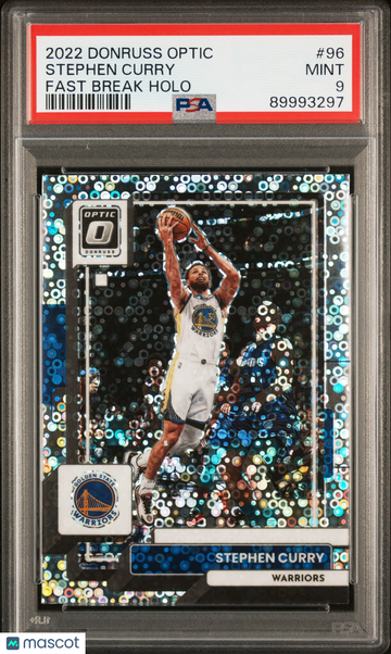 2022 Panini Donruss Optic Stephen Curry #96 Fast Break Holo PSA 9