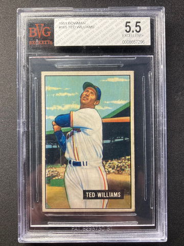 1951 Bowman Ted Williams BVG 5.5
