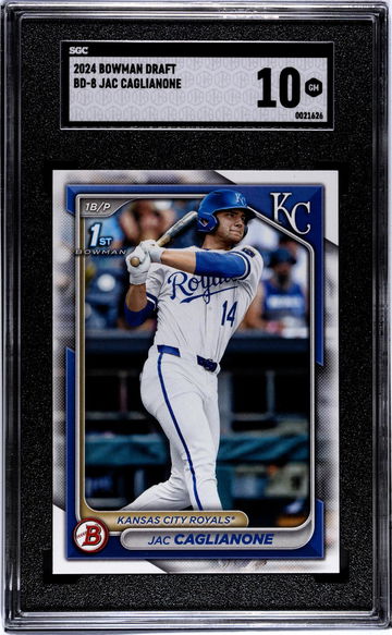 2024 Bowman Draft #BD-8 Jac Caglianone SGC 10