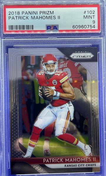 2018 Panini Prizm PATRICK MAHOMES II 2nd Year PSA 9 MINT Kansas City Chiefs #102