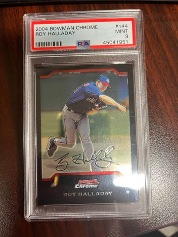 2004 Bowman Chrome ROy Halladay PSA 9