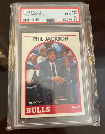1989 Hoops Phil Jackson PSA 10 266