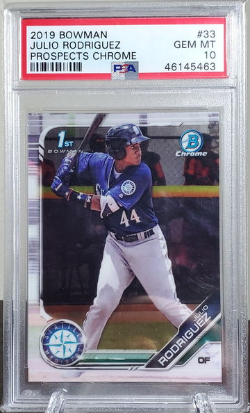 Julio Rodriguez 2019 Bowman Chrome PSA 10