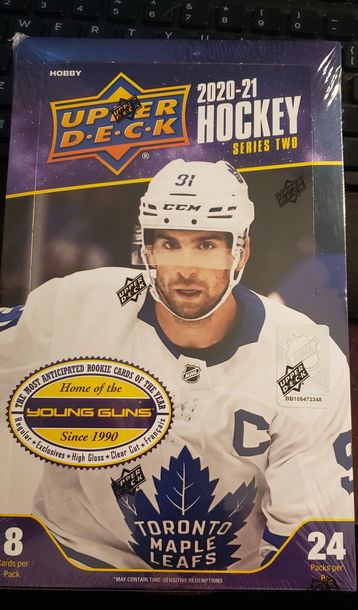 2020-21 Upper Deck Hockey Series 2 Hobby box