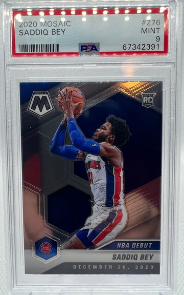 2020 Mosaic Saddiq Bey RC PSA 9