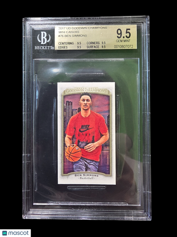 2017 Upper Deck Goodwin Champions Mini Canvas Ben Simmons #76 BGS 9.5