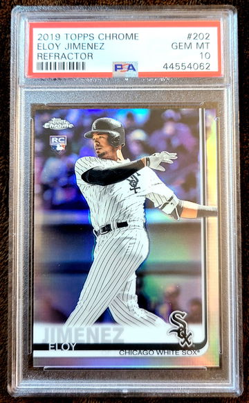 Eloy Jimenez 2019 Topps Chrome Refractor Silver PSA 10 Gem Mint Rookie Card RC