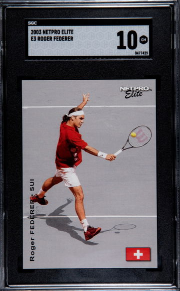 2003 Netpro Elite Event Edition #E3 Roger Federer SGC 10 Gem Mint