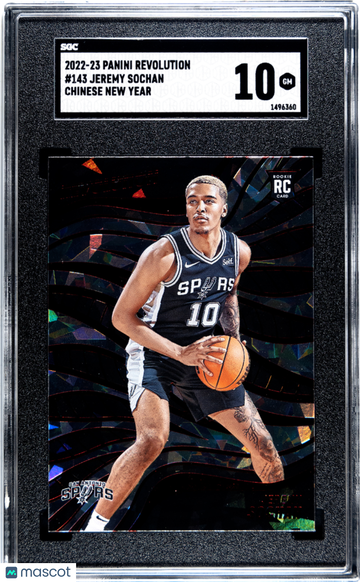 2022 Panini Revolution Jeremy Sochan #143 Chinese New Year SGC 10