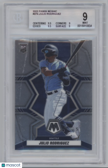 2022 Panini Mosaic Julio Rodriguez #274 BGS 9