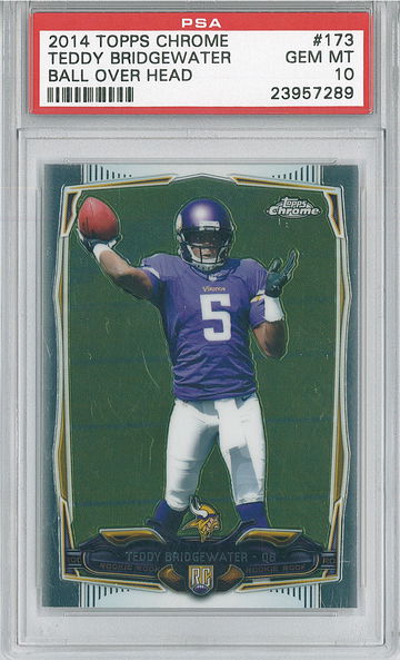 2014 Topps Chrome Teddy Bridgewater #173 PSA 10 Dolphins