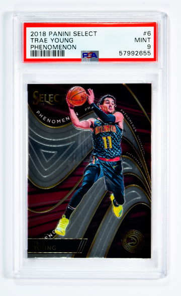 2018 Trae Young Panini Select  Phenomenon  #6 PSA 9