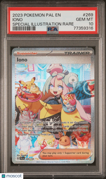 2023 Pokemon Pal EN-Paldea Evolved Iono Special Illustration Rare PSA 10 #269