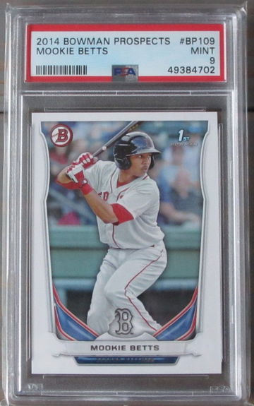 Mookie Betts 2014 Bowman Prospects BP 109 PSA 9
