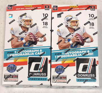 2X 2021 PANINI DONRUSS FOOTBALL HOBBY BOX  - SUPPORT A LOCAL CARD SHOP!