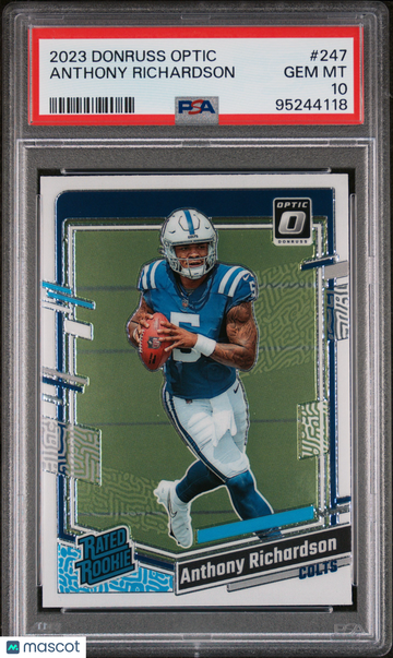 2023 Panini Donruss Optic Anthony Richardson #247 PSA 10