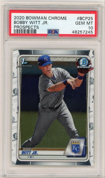 2020 Bowman Chrome Prospect Bobby Witt Jr BCP35 PSA 10 Gem Mint 48257245