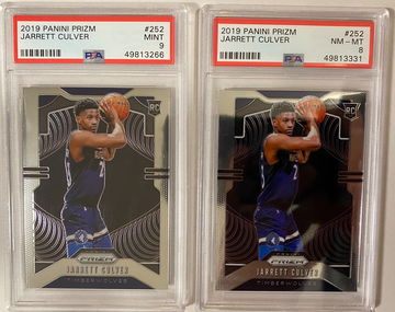 2019 Jarrett culver lot of 2 prizm #252 mint 9 and nm-mt 8