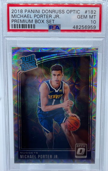 2018 Panini Donruss Optic Michael Porter Jr. PREMIUM BOX SET PSA 10 GEM MINT