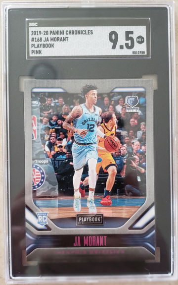 Ja Morant RC 2019 Chronicle #168 Playbook Pink SGC 9.5 