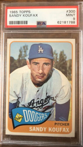 1965 Topps #300 Sandy Koufax PSA 9 Mt HOF
