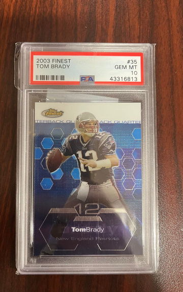 2003 Finest Tom Brady PSA 10 