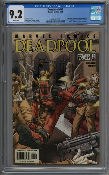 Deadpool 69 CGC 9.2 Last Issue Taskmaster app. Wolverine cameo
