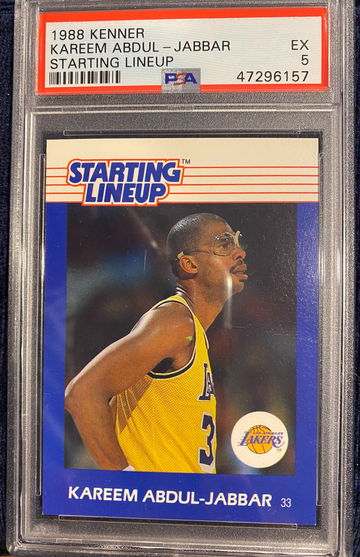 1988 Kenner Starting Lineup Kareem Abdul-Jabbar PSA 5 Excellent